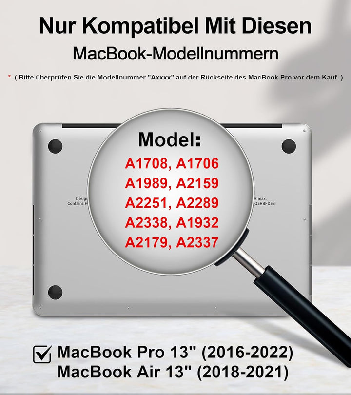 STARY 360° Blickschutzfolie für MacBook Pro 13 zoll (2016-2022) & MacBook Air 13 zoll (2018-2021),Se