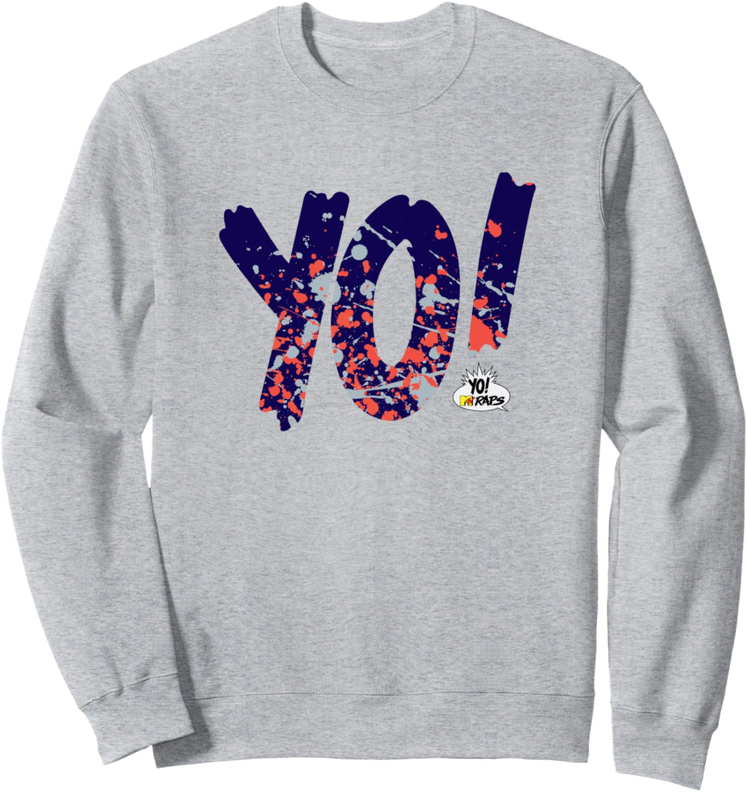 MTV YO MTV Raps Paint Splatter Logo Sweatshirt