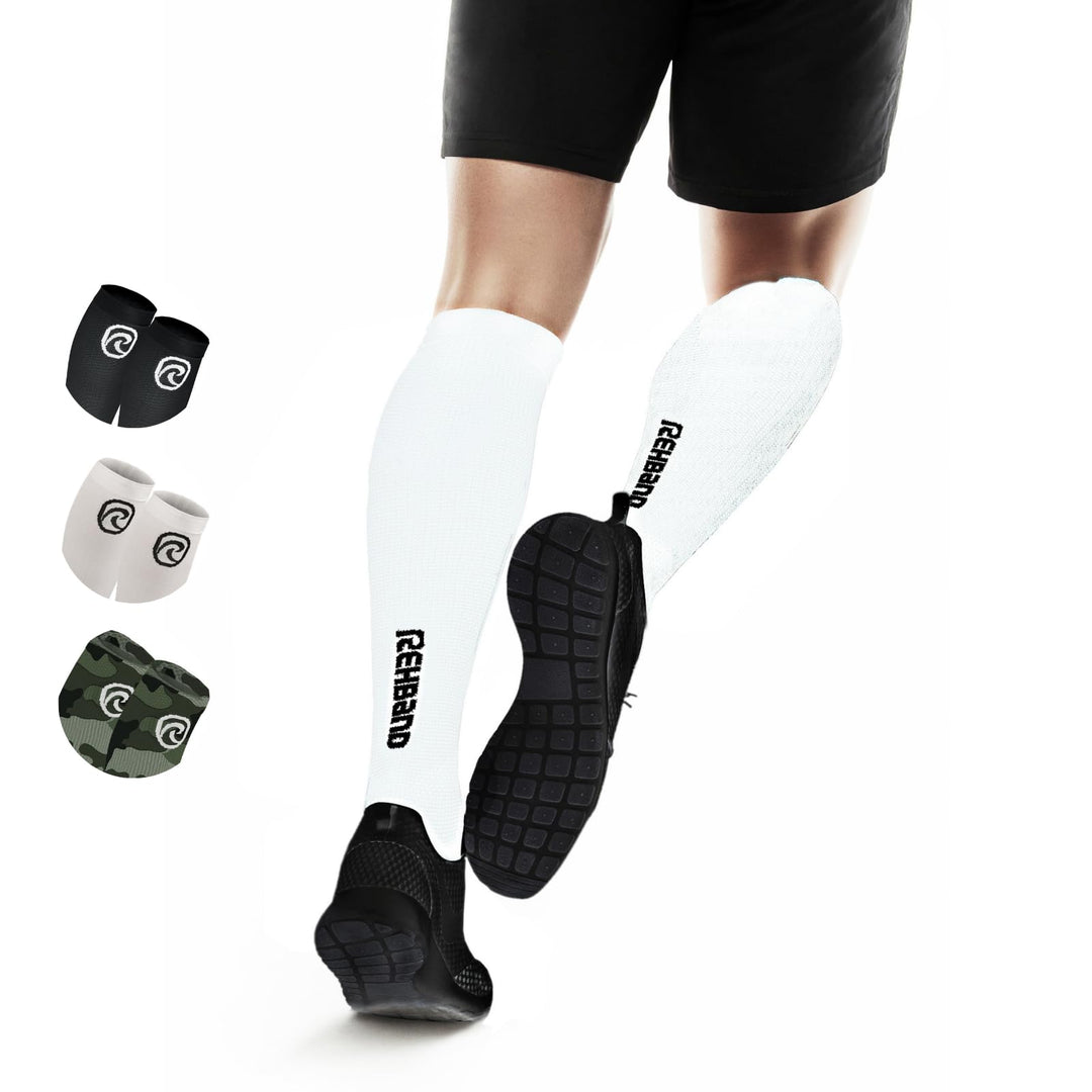 Rehband Kompressionsstrümpfe Herren &amp; Damen, 1 Paar, Kompressionssocken Sport, Stützstrumpf 15-20 mm