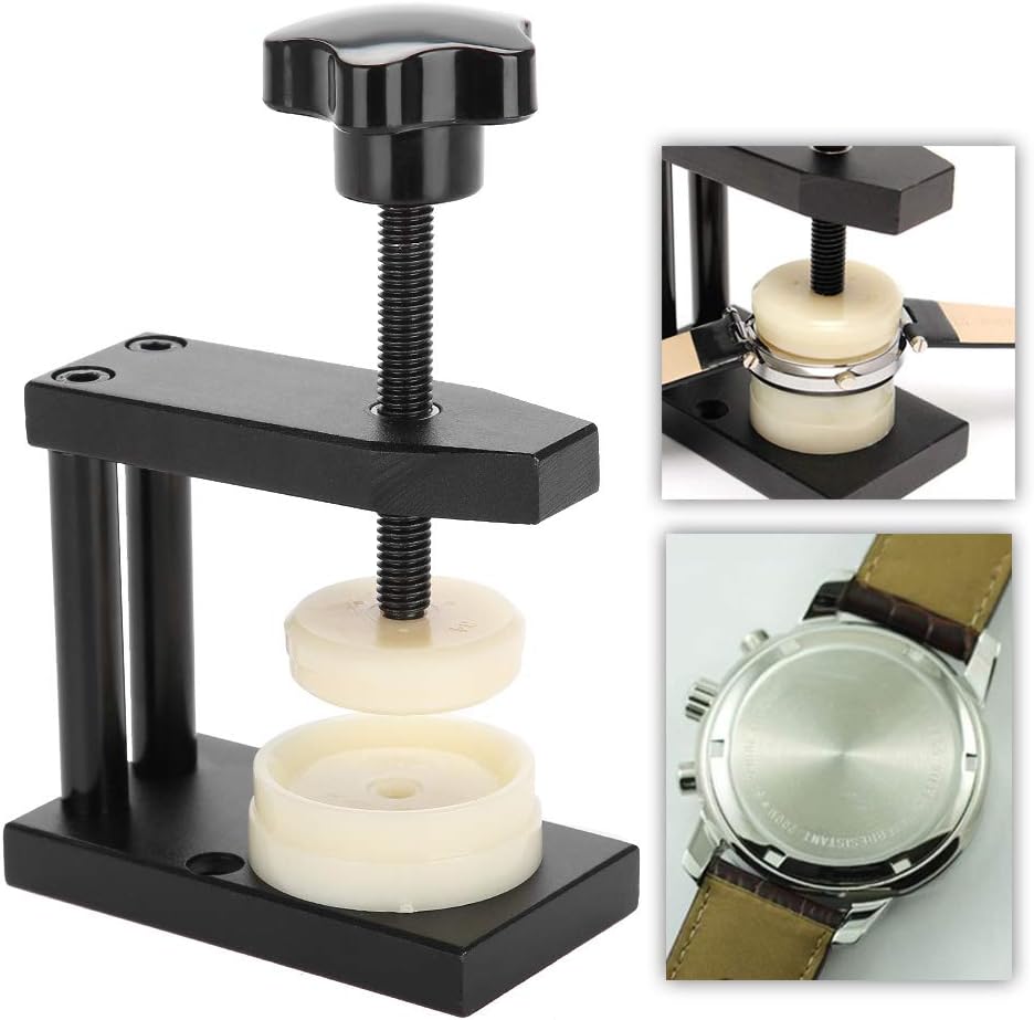 Firm Watch Crystal Press Tool Praktisch, Uhrpresse, mit 12 Dies Watch Press Set Back Case Closer, Wa