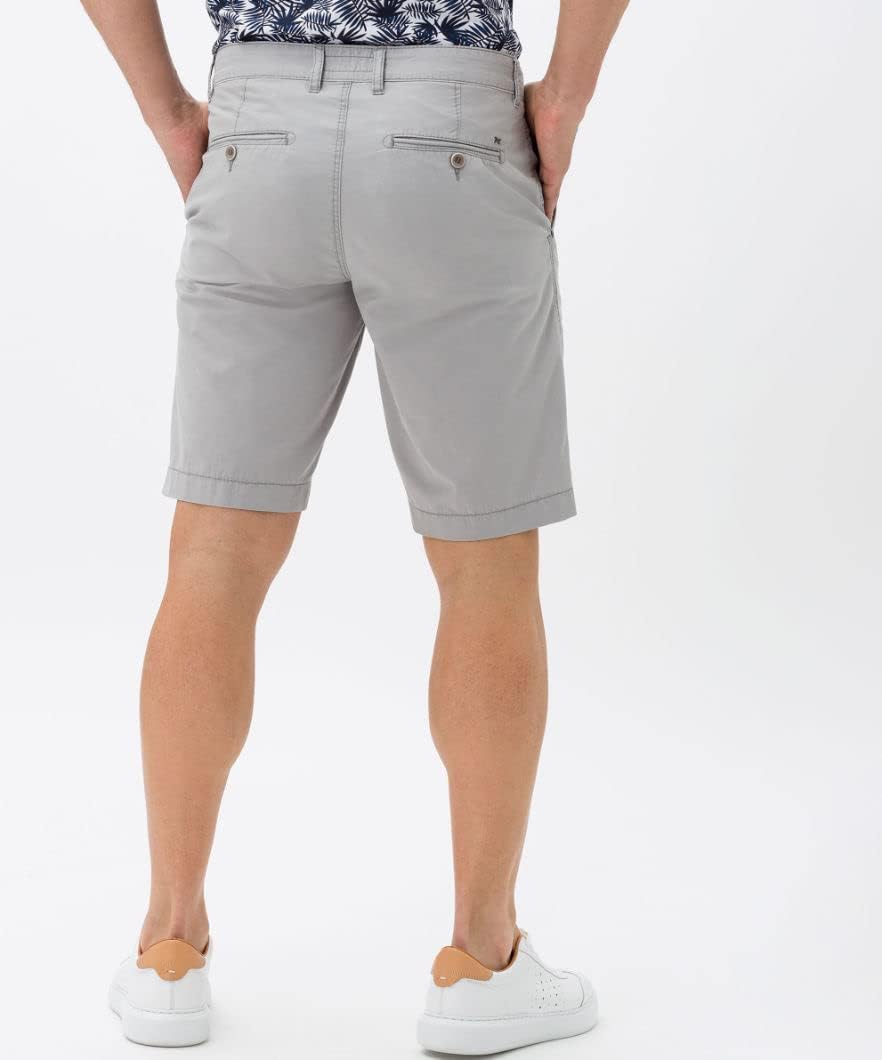 BRAX - Herren Bermuda in Leichter Baumwollqualität, Style Bari (82-6858) 34 Grau (Platin 08), 34 Gra
