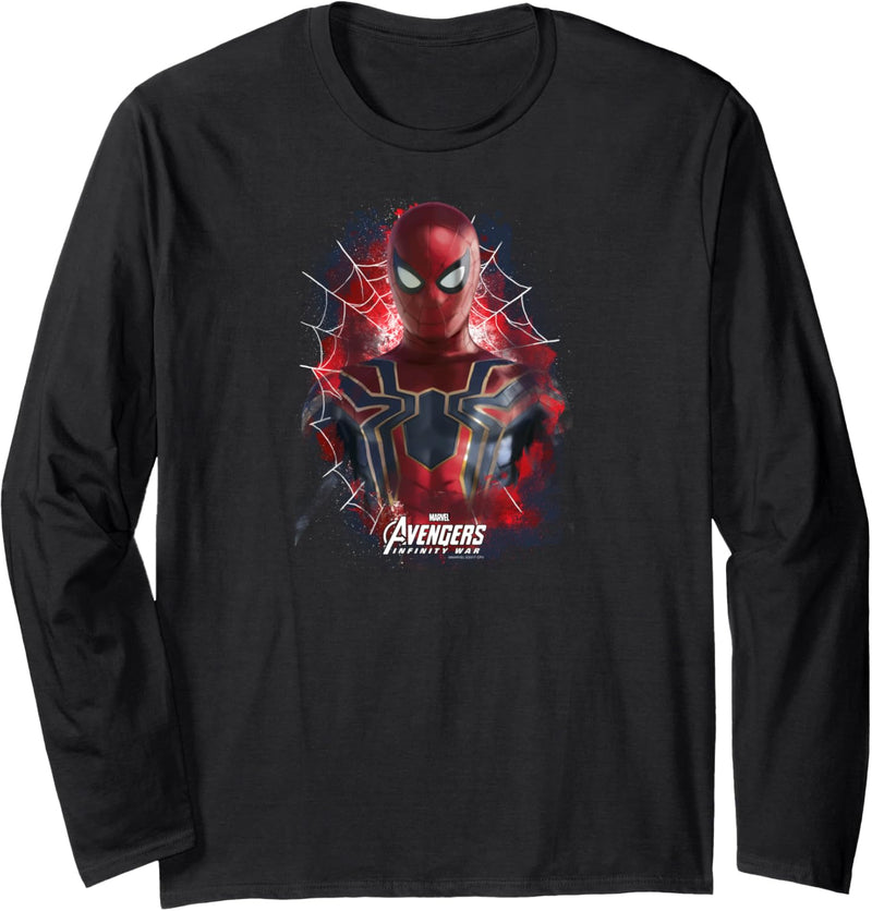 Marvel Avengers: Infinity War Spider-Man Paint Poster Langarmshirt