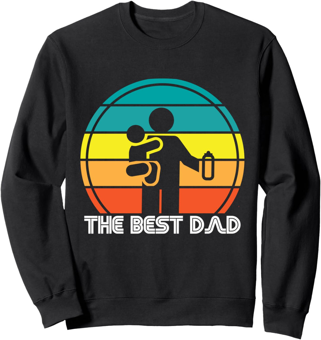 Retro Bester Vater Kleinkind Daddy Dad Stolzer Familie König Sweatshirt