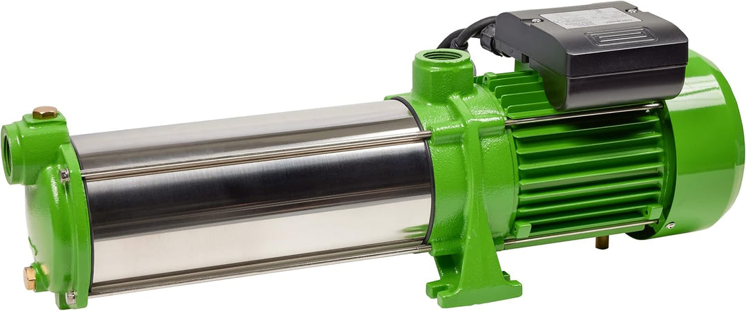 Gartenpumpe Edelstahl 2,2 Kw 11 Bar 8600 L/h Kreiselpumpe mit Drucksschalter/Trockenlaufschutz einst
