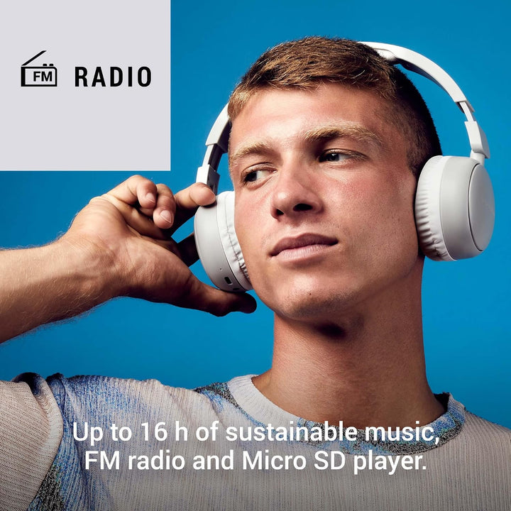 Energy Sistem Starlit Radio - Bluetooth-Kopfhörer mit FM-Radio (100% recycelter Kunststoff, MP3-Play