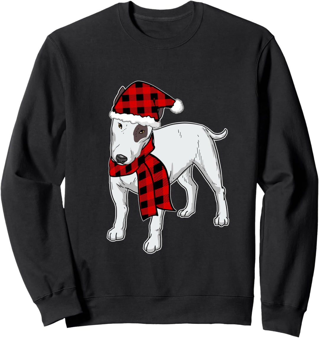 Lustiges Bullterrier Weihnachten Hunde Sweatshirt