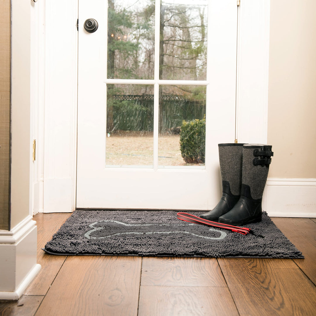 DGS Dirty Dog Doormat L: 90 cm B: 66 cm grau 90 X 66 CM Grau, 90 X 66 CM Grau