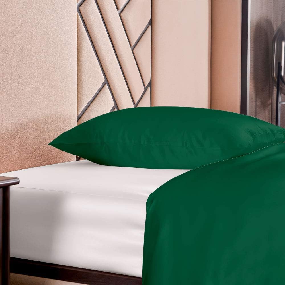 THXSILK Seidenbettwäsche Set 2 teilig, Bettbezug 155 x 220 cm und 80 x 80 cm Kissenbezug, Hypoallerg