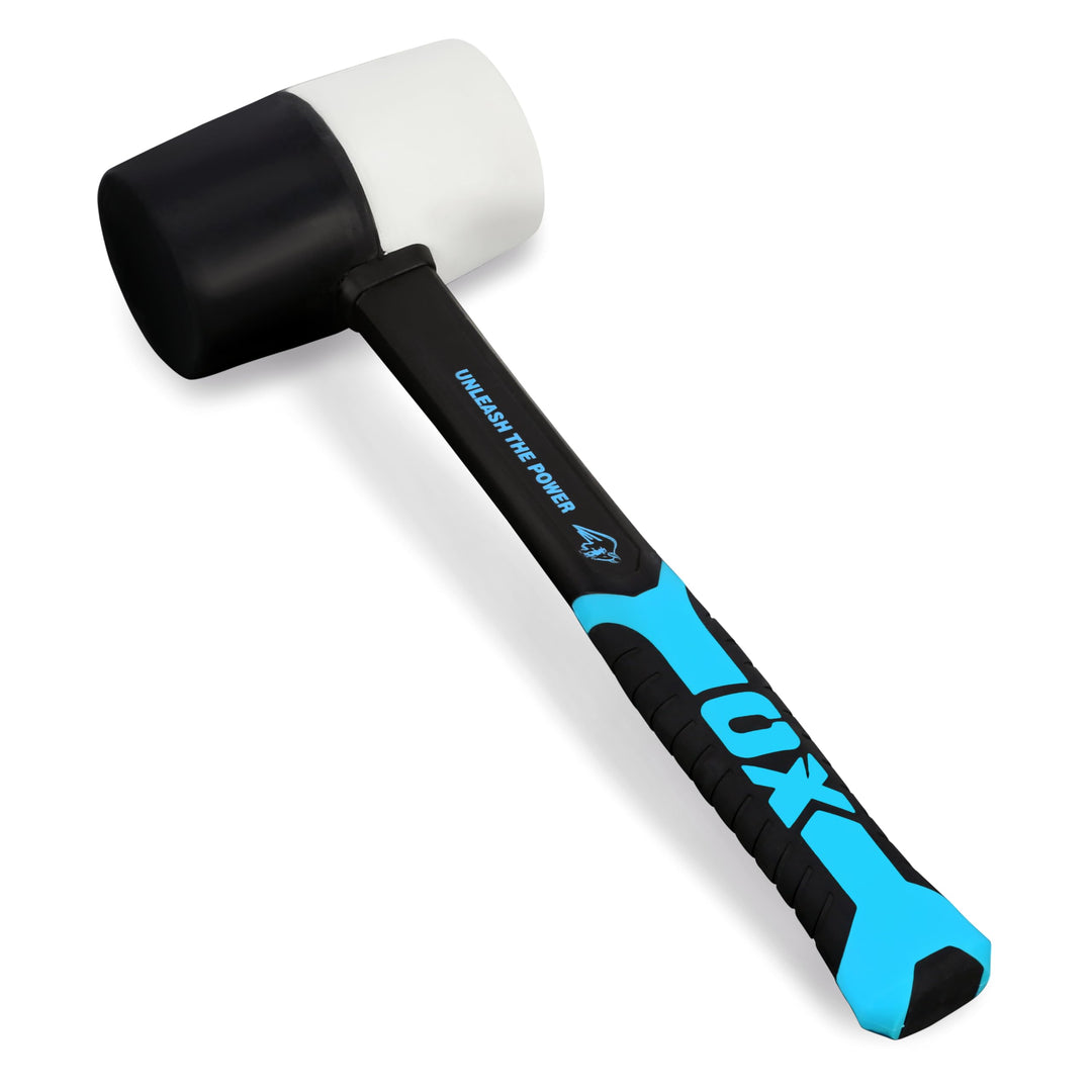 OX Combination Rubber Mallet - 24 oz 24 oz Black & White, 24 oz Black & White