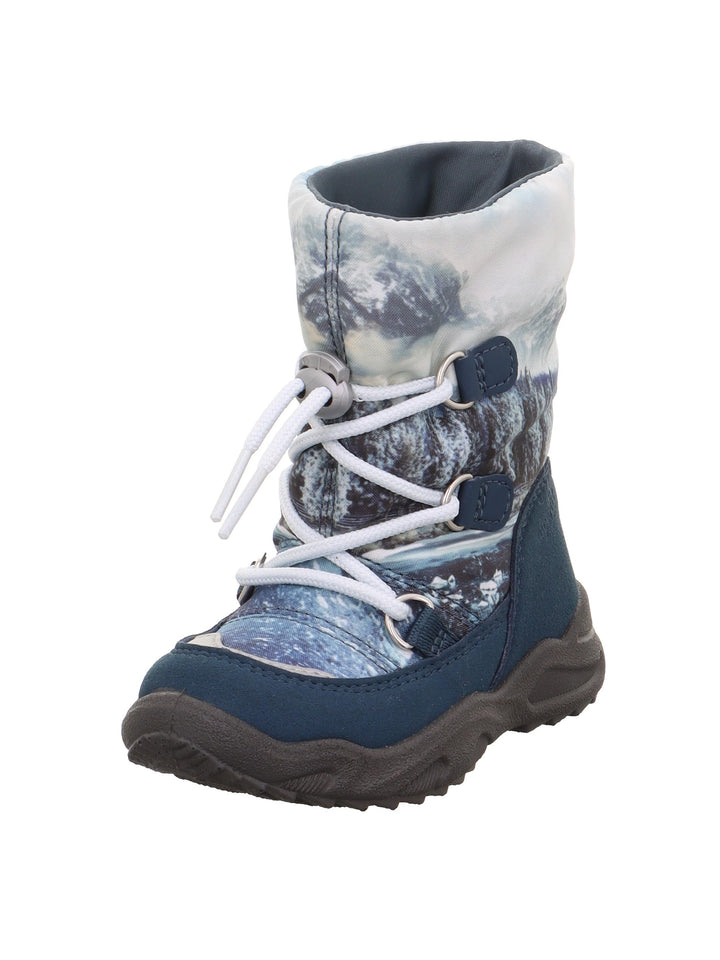 Superfit Jungen Glacier Warm Gefütterte Gore-tex Schneestiefel, Blau 8010