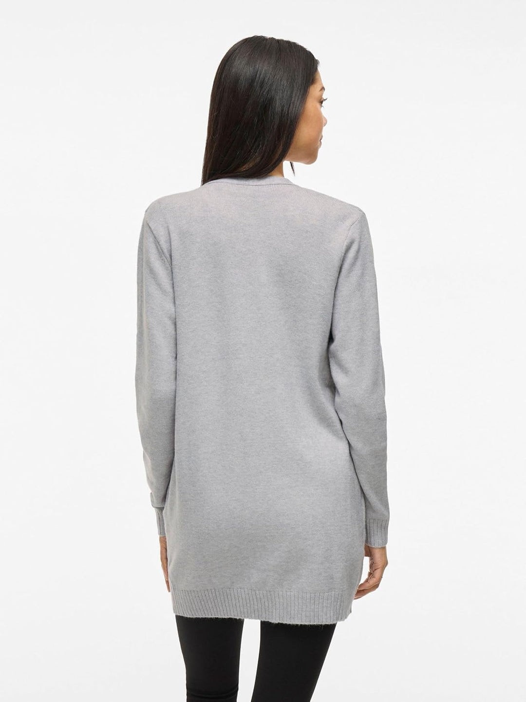 Vila Female Strickjacke VIRIL Basic Strick XS Light Grey Melange, XS Light Grey Melange