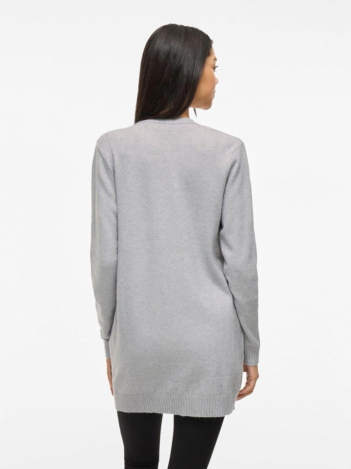 Vila Female Strickjacke VIRIL Basic Strick XS Light Grey Melange, XS Light Grey Melange