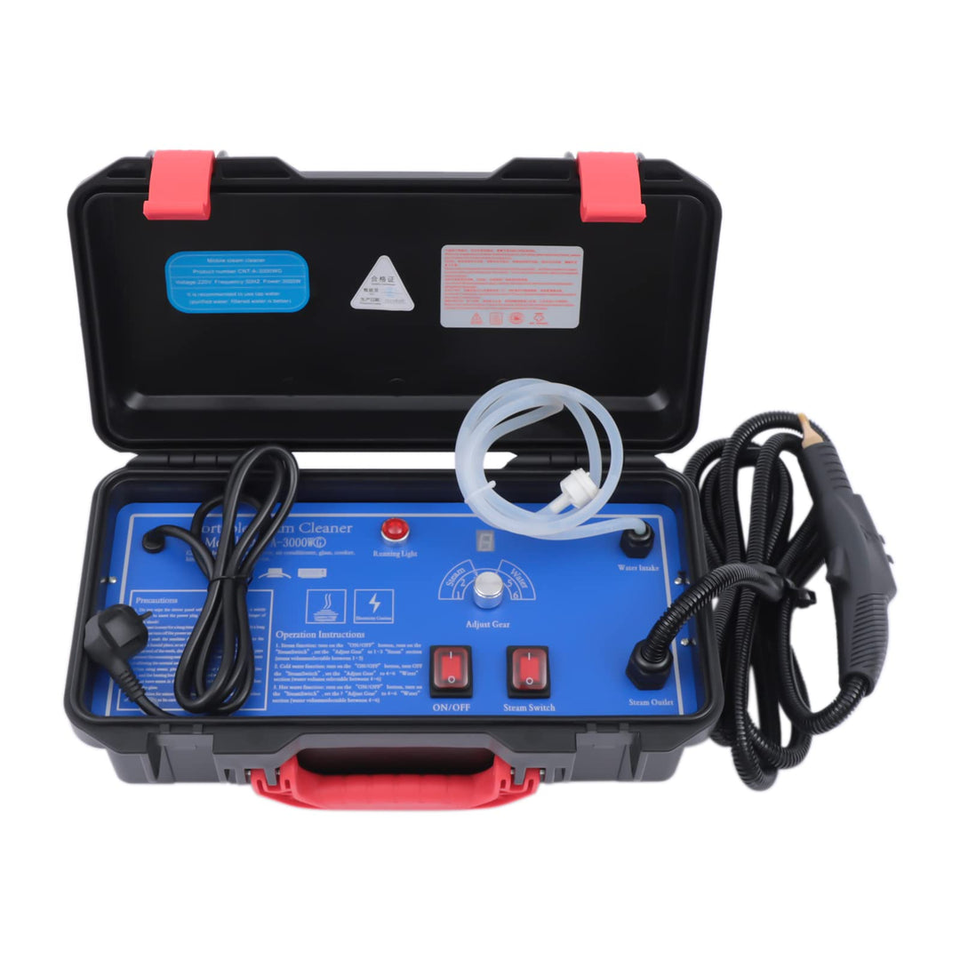 SABUIDDS Dampfreiniger, 3000W 220V Dampfdruck: 3-3,5 Bar, Elektrisch, Hochdruck, Haushalt, Tragbar,