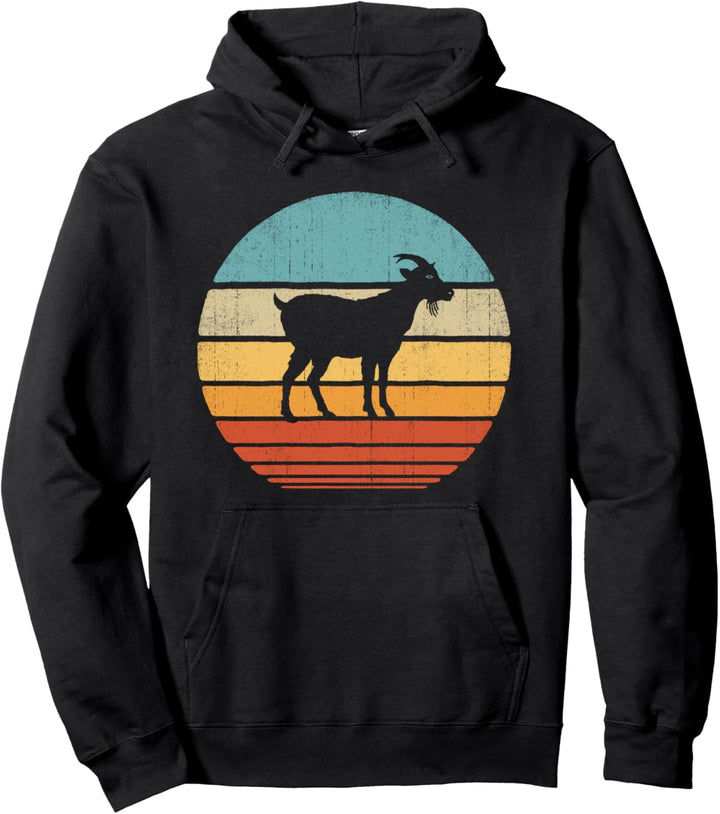 Goat Retro Vintage Style 60s 70s Farm Gifts Men Women Farmer Pullover Hoodie