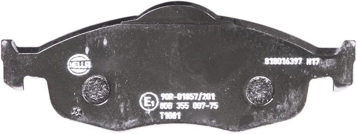 HELLA PAGID 8DB 355 007-751 Bremsbelagsatz - T1081 - Dicke/Stärke: 18.5mm - Bremssystem: Teves - mit