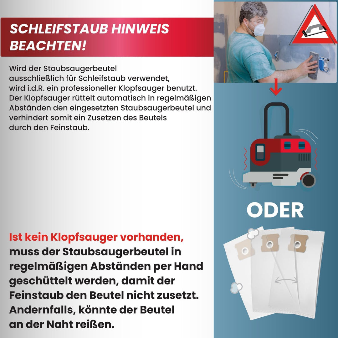 McFilter I 10 Staubsaugerbeutel kompatibel mit Bosch AdvancedVac 20 Staubsauger I Mikrovlies I Alter