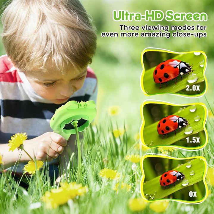 Endoskopkamera Spielzeug für Kinder, 2.4 Zoll-HD-Bildschirm Lupe Kinder Outdoor, STEM-Lernspielzeug