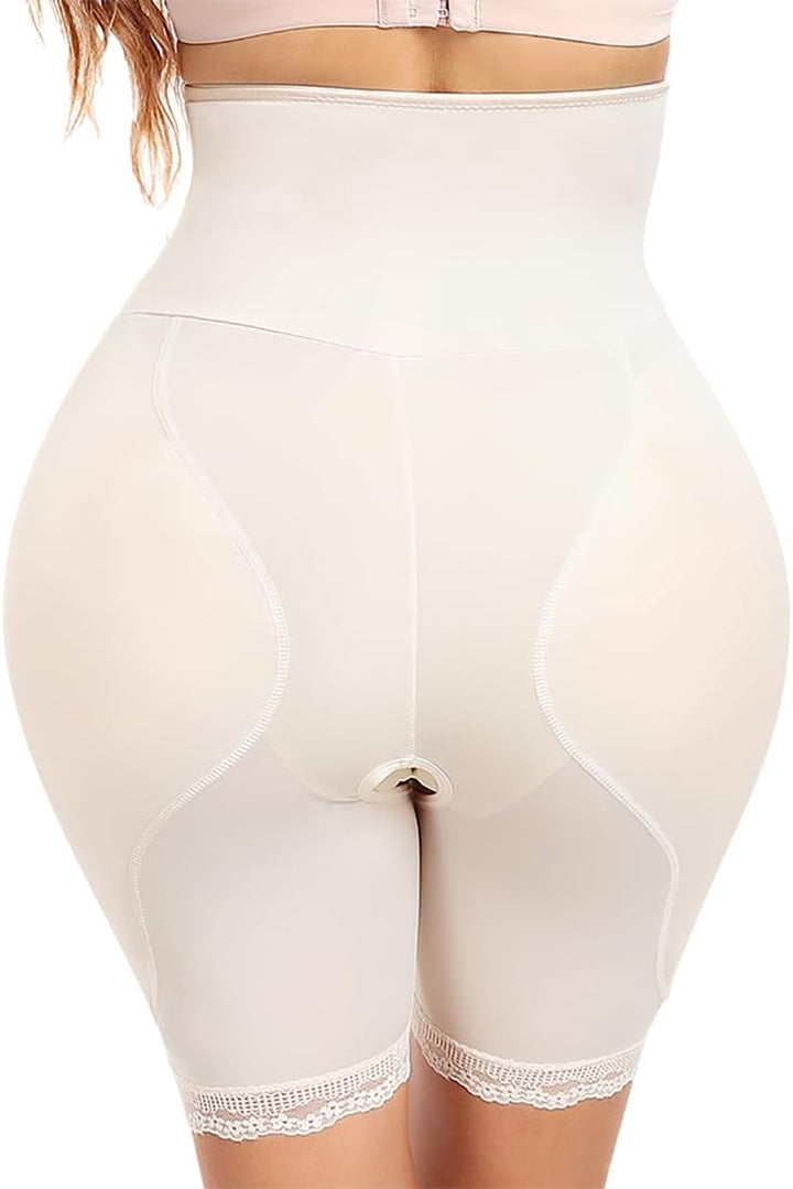 YINGKE Damen Miederpants Gepolstert Po Push Up Butt Lifter Miederhose Kontrolle Shapewear Figurforme