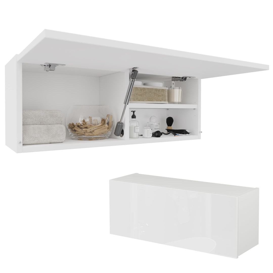 PLATAN ROOM Badschrank 80/120 / 160/200 / 240 breit Badmöbel Badezimmer Klapphängeschrank Schrank Ho