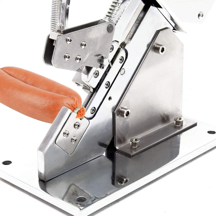 Wiltec Wurstclipper für Würste inkl 1000 Clips Wurstklipper zum Verschliessen von Wurstware aus Stah