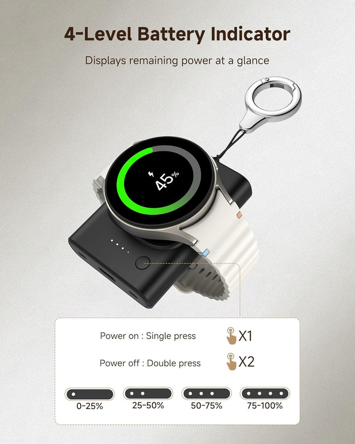 Phelinta Watch Ladegerät für Samsung Galaxy Watch 8/8 Classic//Ultra (2025)/7/Ultra/FE/6/6 Classic/5