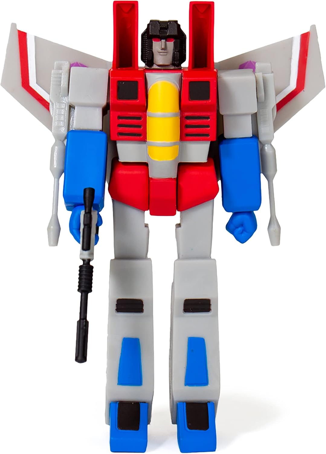 Super7 Transformers Starscream – 9,5 cm Transformers-Actionfigur mit Zubehör, Klassische Cartoon-Sam