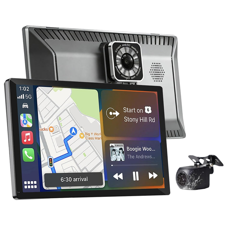 9 Zoll CarPlay Display für Autos - Kompatibel mit Apple CarPlay & Android Auto, Bluetooth 5.3,1080P