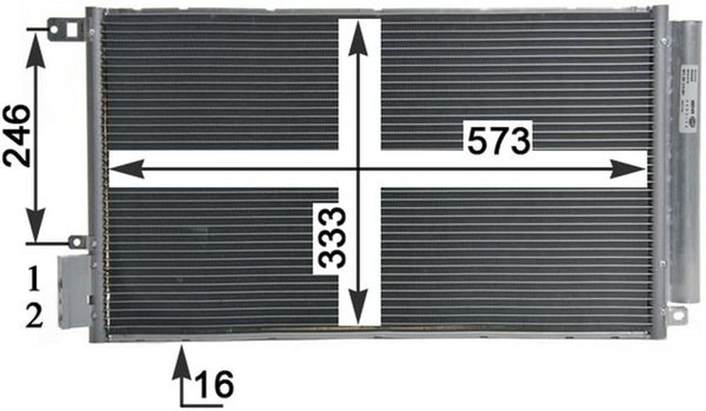 MAHLE AC 633 000P A/C-Kondensator BEHR PREMIUM LINE