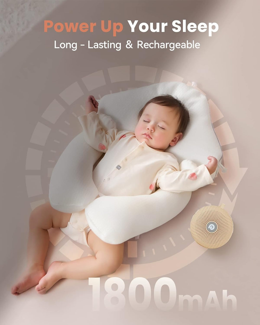 Dreamegg White Noise Machine - D11Max Einschlafhilfe Babys Erwachsene, Portable White Noise Machine