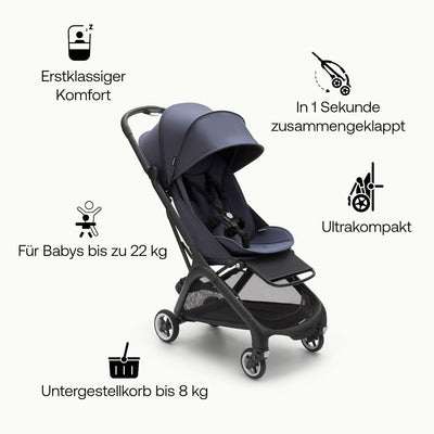 Bugaboo Butterfly ultrakompakter Reise-Kinderwagen, klein & leicht, einhändig faltbar und einfach zu