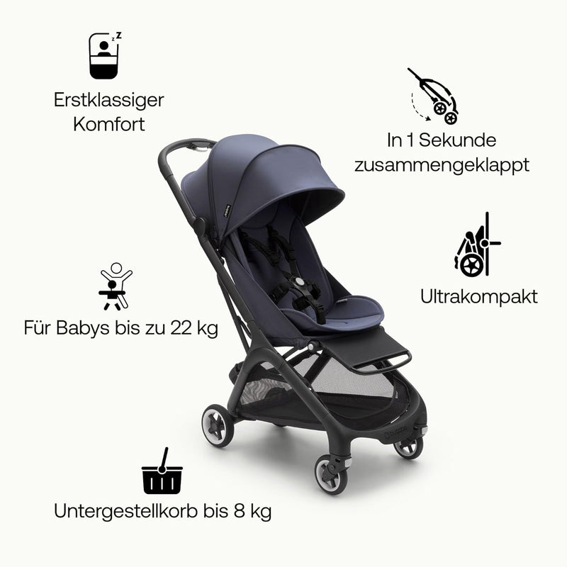 Bugaboo Butterfly ultrakompakter Reise-Kinderwagen, klein & leicht, einhändig faltbar und einfach zu