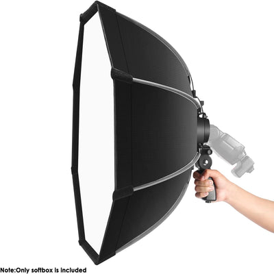 NEEWER 65cm achteckige Softbox mit Schnellverschluss, mit S-Typ Halterung, Tragetasche, kompatibel m