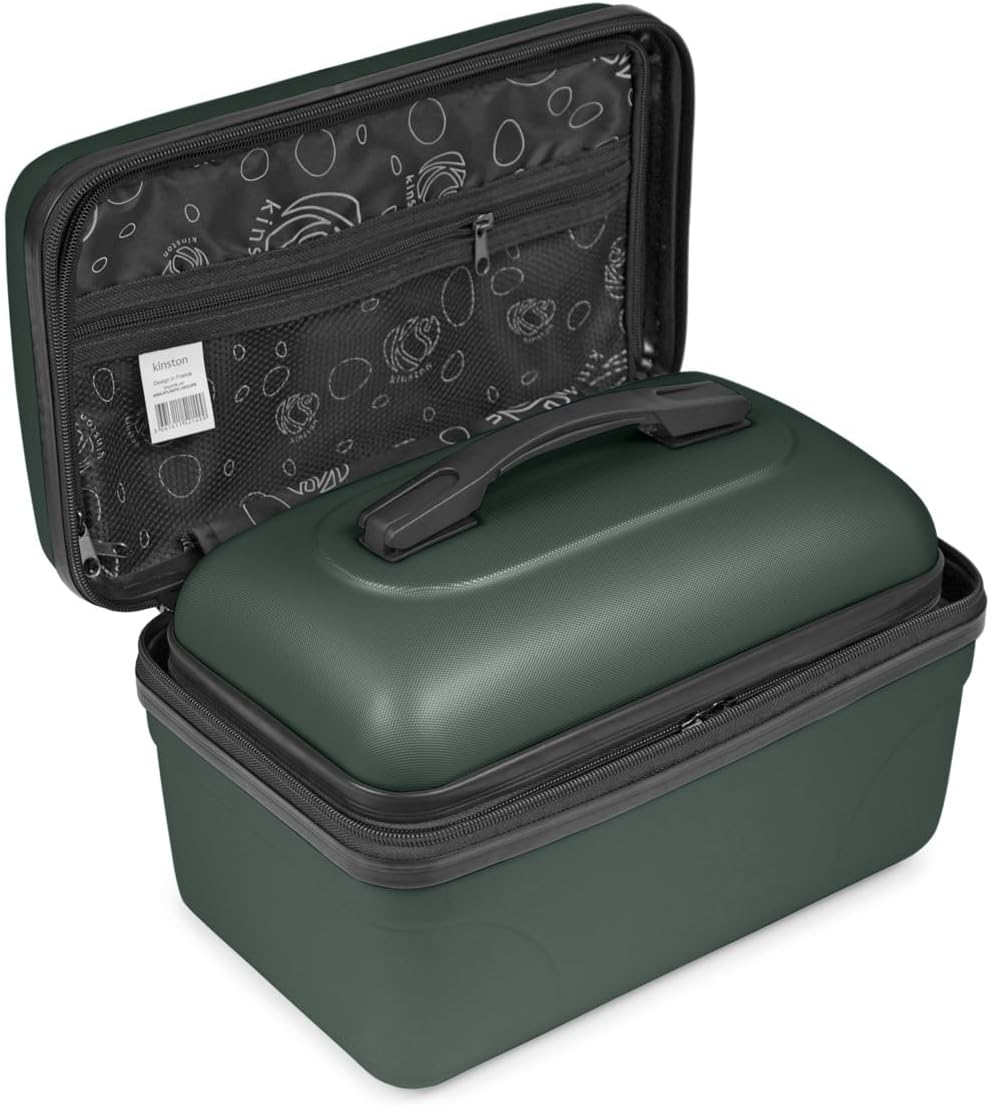 KINSTON Kosmetik- und Kulturtasche, Hartschalen-Vanity mit Griff, Reise-Organizer, Aufbewahrungsbox