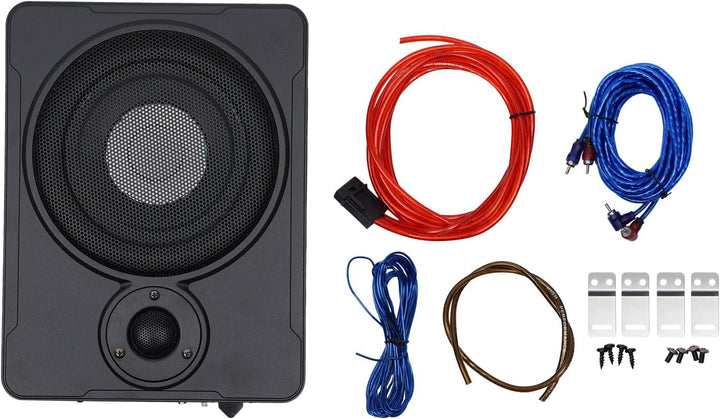 12v 600 Watt Aktiv Untersitz-subwoofer Auto Bassreflex Aktivsub Mit Kabelset DHL