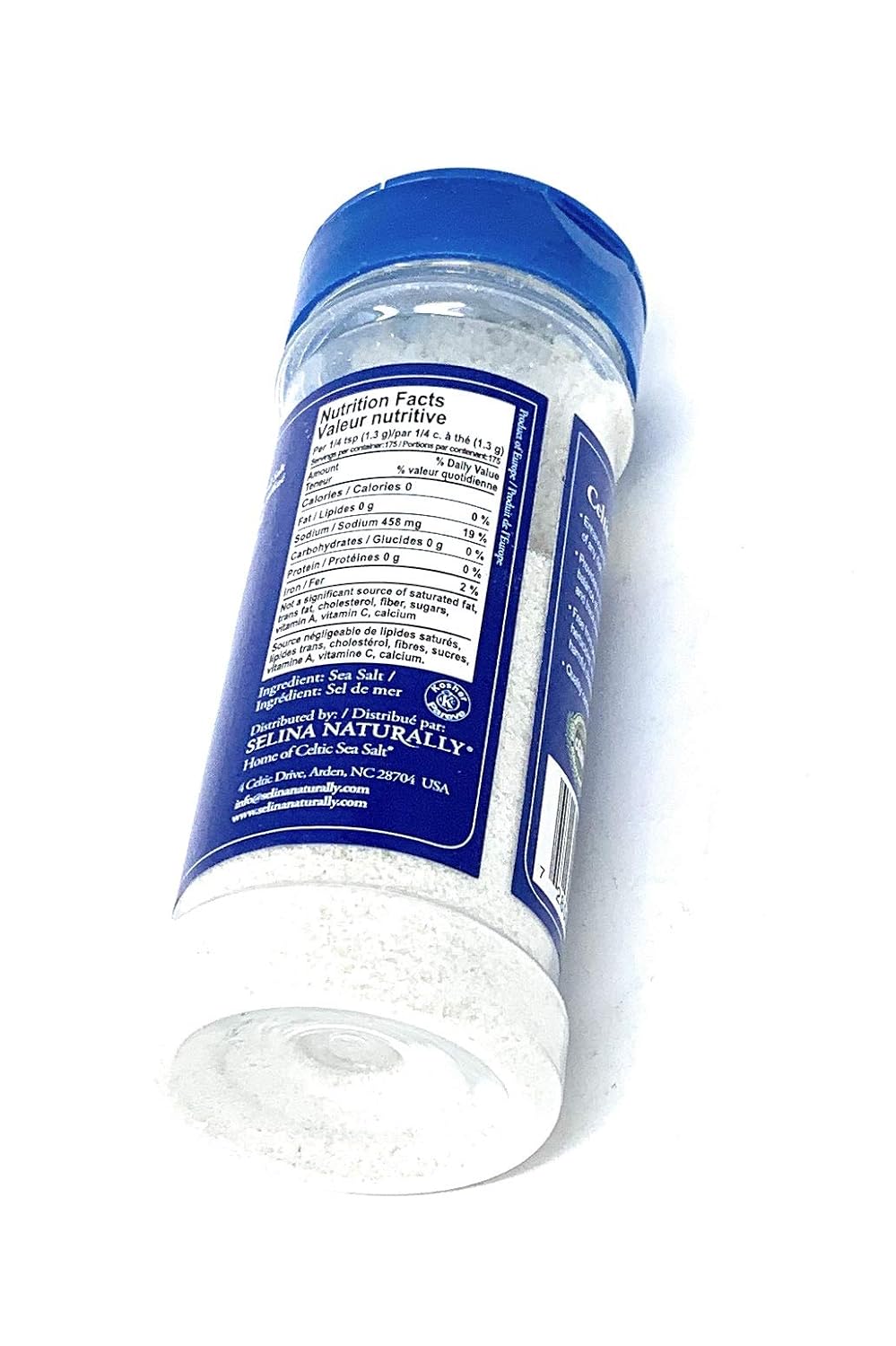 Celtic Sea Salt?, Fine Ground, By The Grain &amp; Salt Society, 8 oz. Shaker
