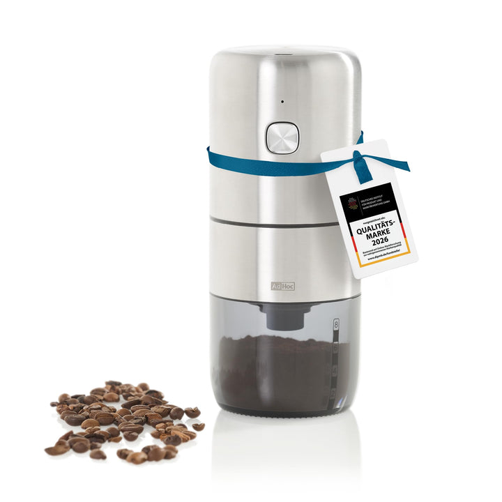 AdHoc MC10 Elektrische Kaffeemühle i.Mill | Wiederaufladbare Design-Kaffeemühle mit CeraCutXL Kerami
