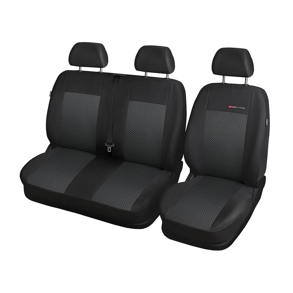 Mossa Passgenaue Sitzbezüge passend für Opel Vivaro A Bus, Van 2001-2014 E3 | nur vordere Sitze - 1+