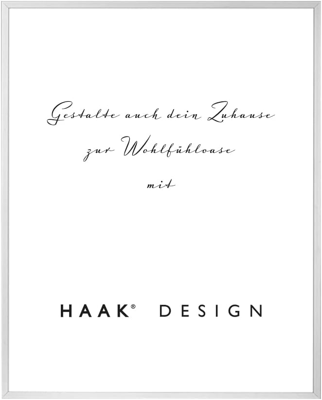 HaakDesign schmaler Bilderrahmen Alena Aluminium Alubilderrahmen 80 x 120 cm Aluminium natur Fotorah