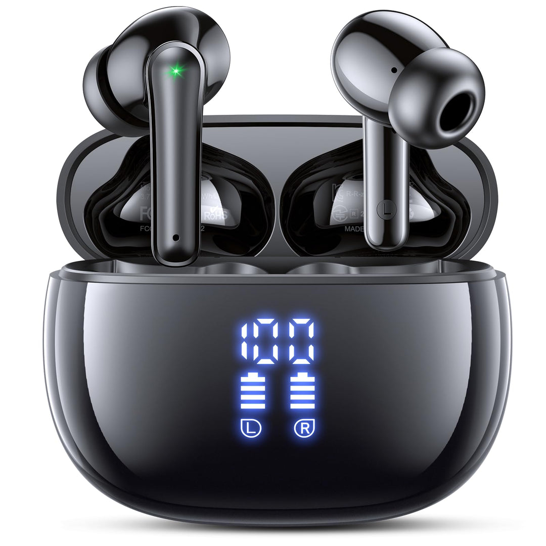 ZIUTY Bluetooth 5.3 Kopfhörer Kabellos, In Ear Bluetooth Kopfhörer mit 4 ENC Mikrofonen, 48 Std Spie