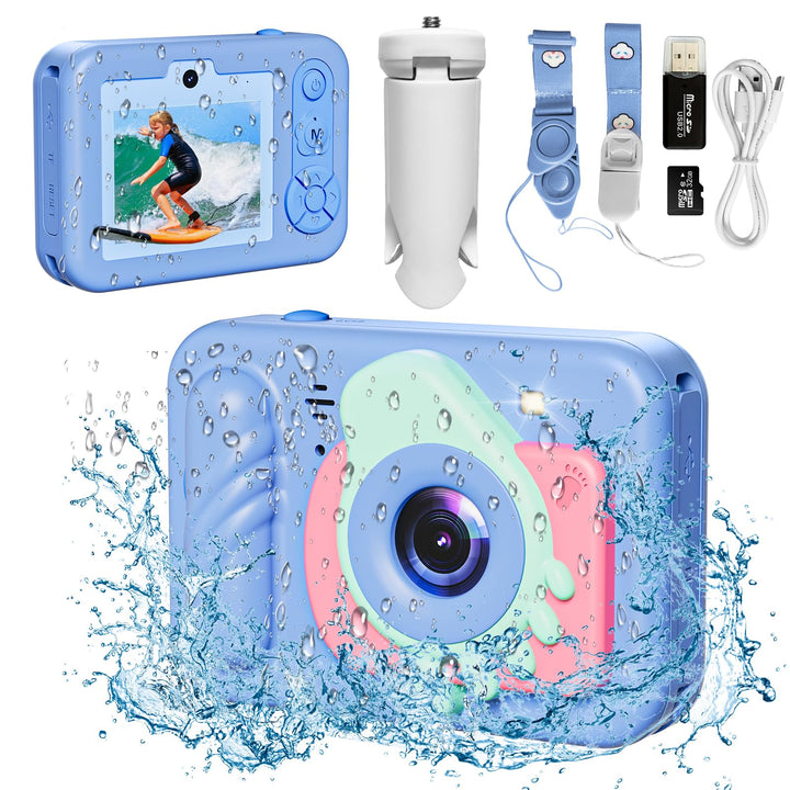 Upgrade Kinderkamera Sofortdruck für Jungen und Mädchen,1080P HD Dual-Linse Selfie Digitalkamera mit