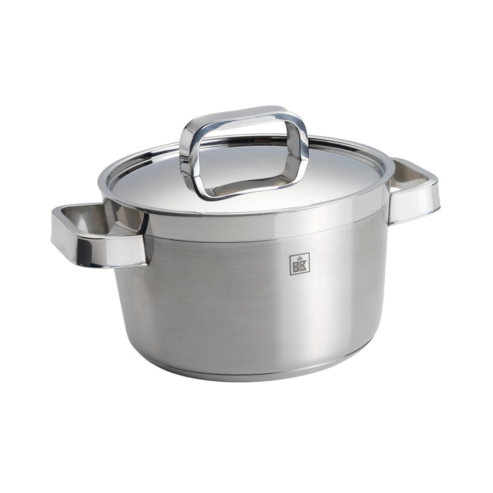 BK Conical Profi 18/10 Edelstahl Ø24 cm Suppentopf, mit Edelstahldeckel, Induktionsgeeignet, Backofe