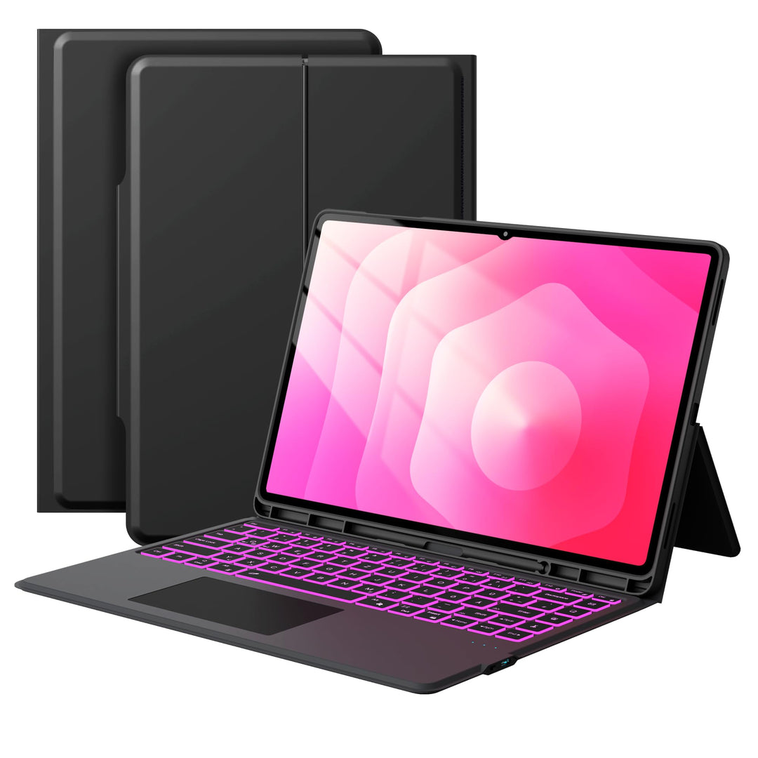 Für Samsung Galaxy Tab S11 Ultra/S10 Ultra/S9 Ultra/S8 Ultra 14.6 Zoll Hülle mit Tastatur - 7 Farbig