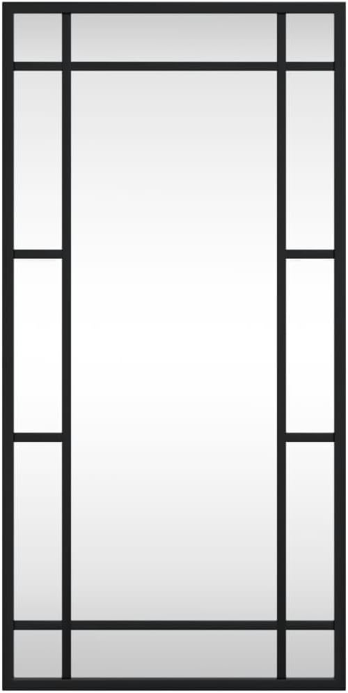 vidaXL Wandspiegel, Hängend Rechteckig Spiegel Badspiegel, Fensterspiegel für Badezimmer Wohnzimmer,