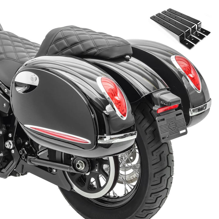 Seitenkoffer Craftride Alabama (Paar) je 33l + Haltesatz für Suzuki Intruder VL 1500/250 LC/VL 800 V