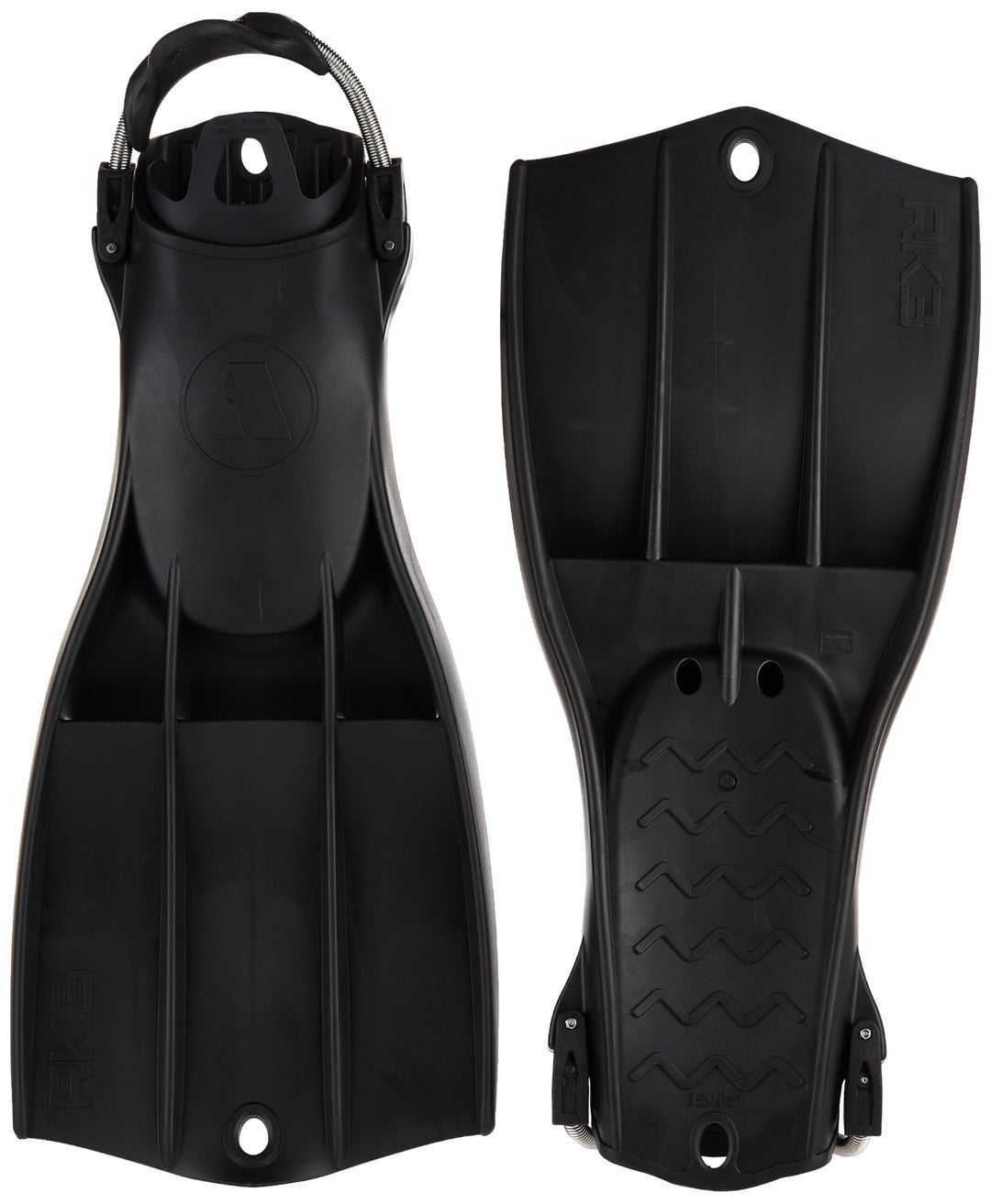 Apeks RK3 Federflossen Schwarz XL Super, Schwarz XL Super
