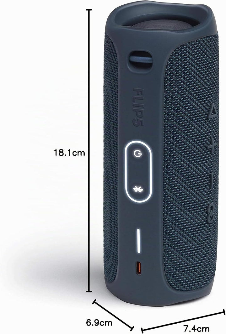 JBL Flip 5 Bluetooth Box (Wasserdichter, portabler Lautsprecher mit umwerfendem Sound, bis zu 12 Stu