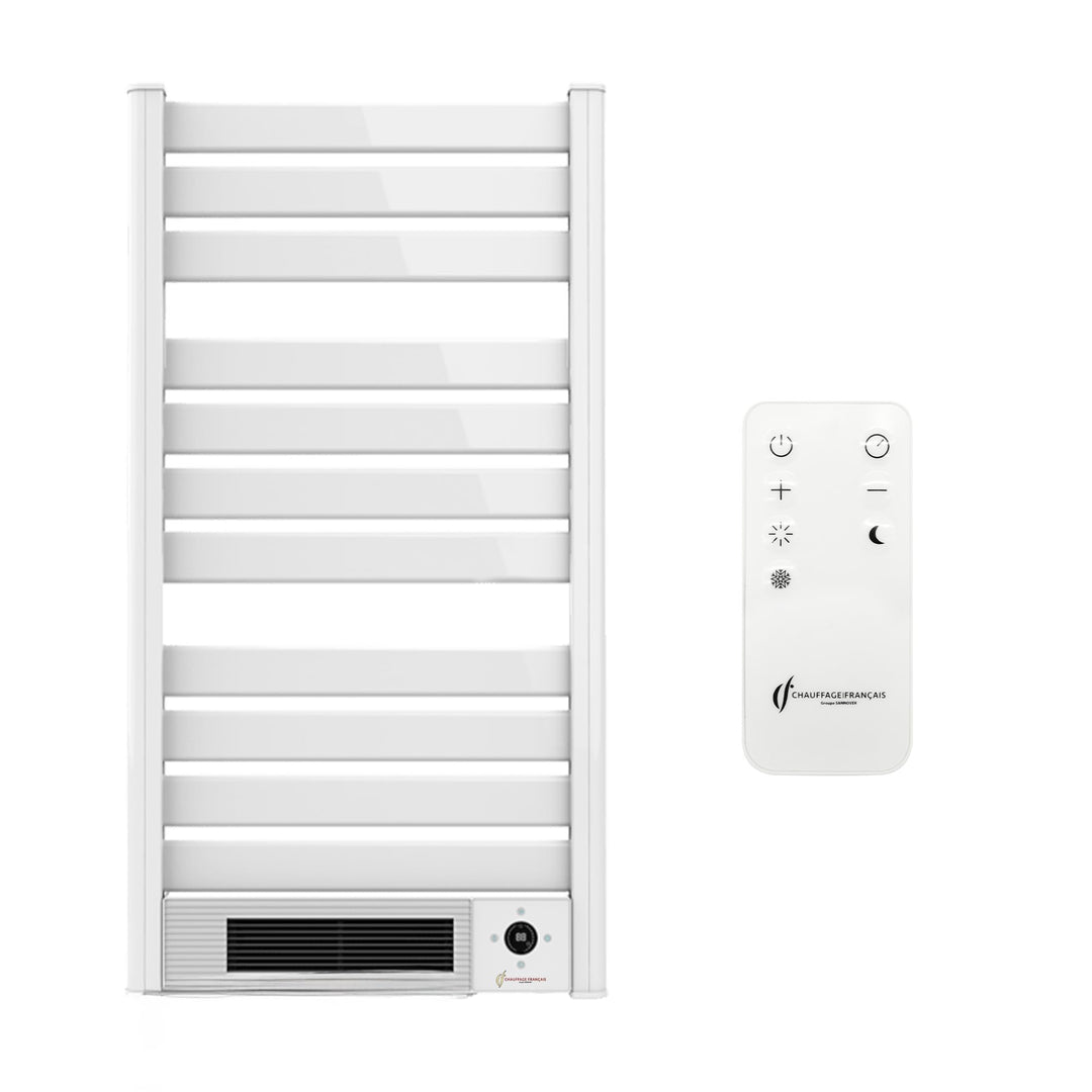 Omiros Sannover Elektrischer Handtuchtrockner, Wandmontage, mit Gebläse, 1500 W, Weiss
