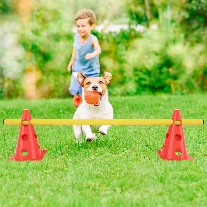 JOIEYOU Steckhürdenset 6er Agility Sports Höhenverstellung für Fussball Training Koordinationstraini