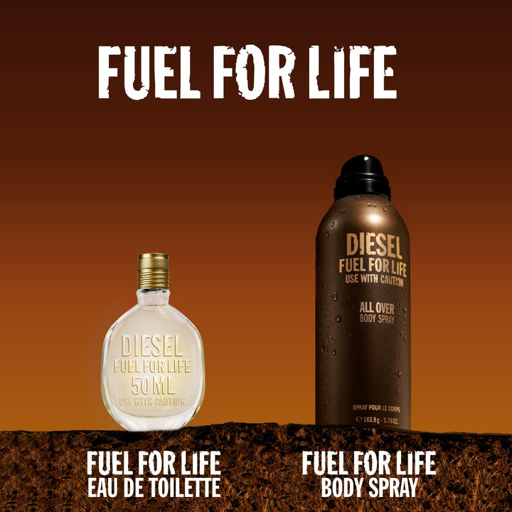 Diesel Fuel For Life, Bodyspray für Männer, Körperspray mit frischem und kraftvollem Duft nach Laven