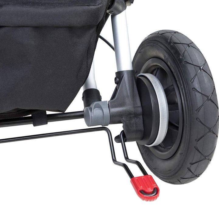 Mountain Buggy Doppelkinderwagen Side-by-Side mit 4 Rollen schwarz, schwarz